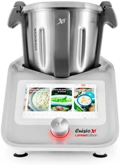 Cuiseur, Robot, gris, Robot Cuiseur Connecté 800 Recettes Cuisioxtconnect Gris Kitchencook