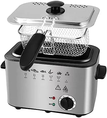 Friteuse à air chaud, grand réservoir, revêtement antiadhésif, amovible