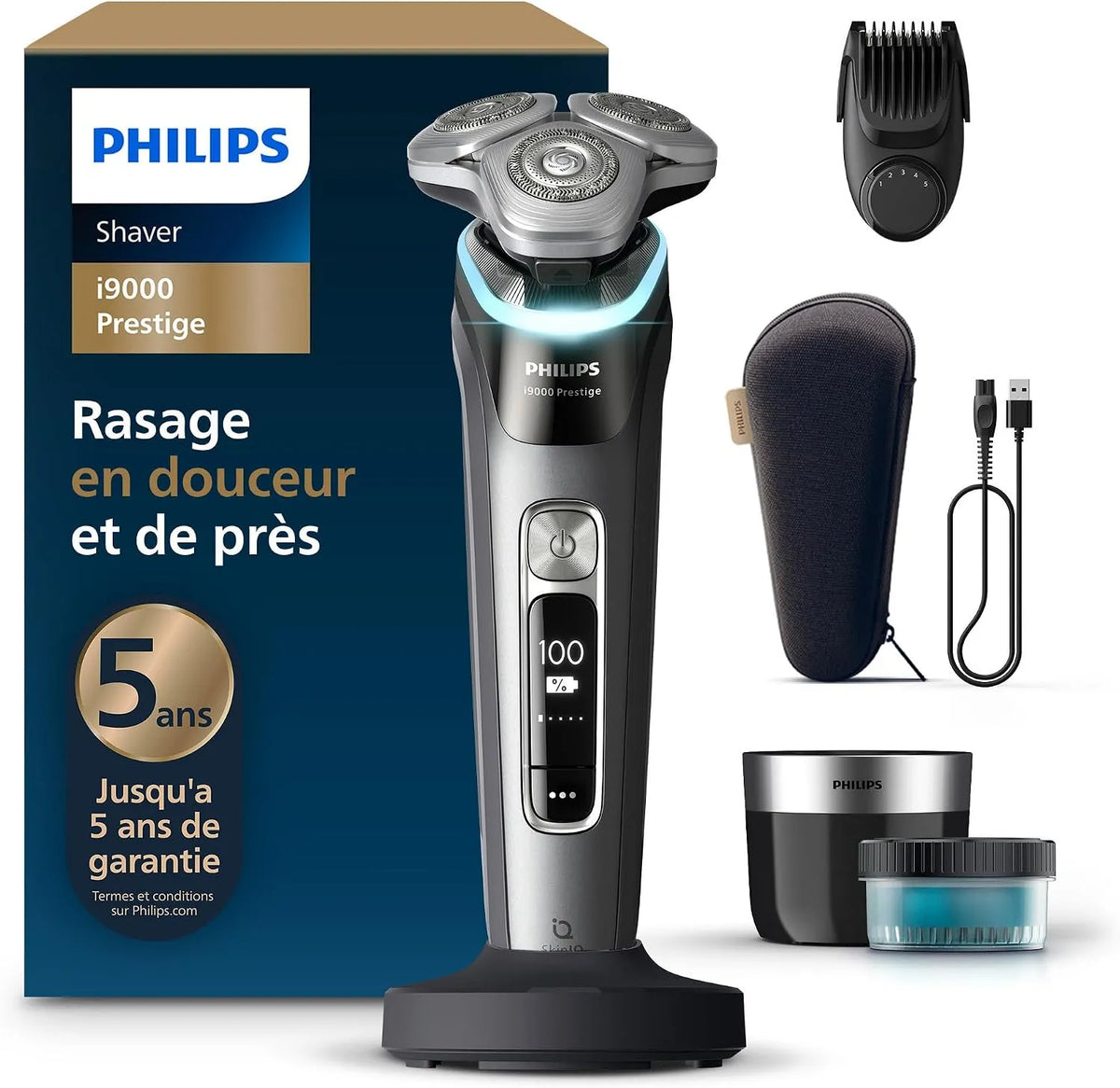Philips i9000 XP9202/33 Rasoir, dalle IPS, barbe