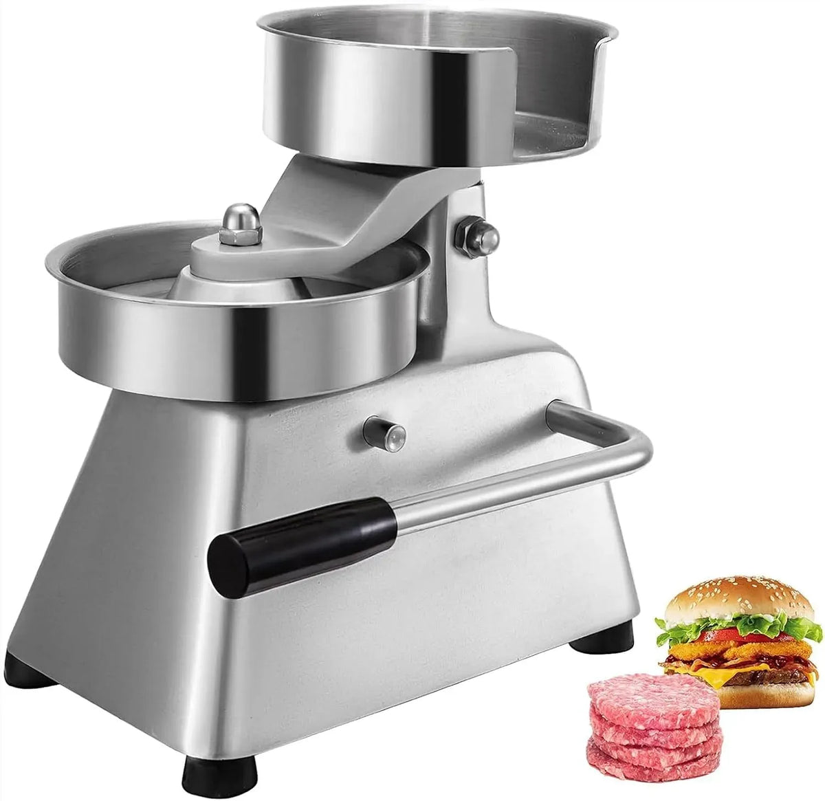 Machine à hamburger, Presse, 130 mm, professionnel, acier inoxydable, pour hamburger
