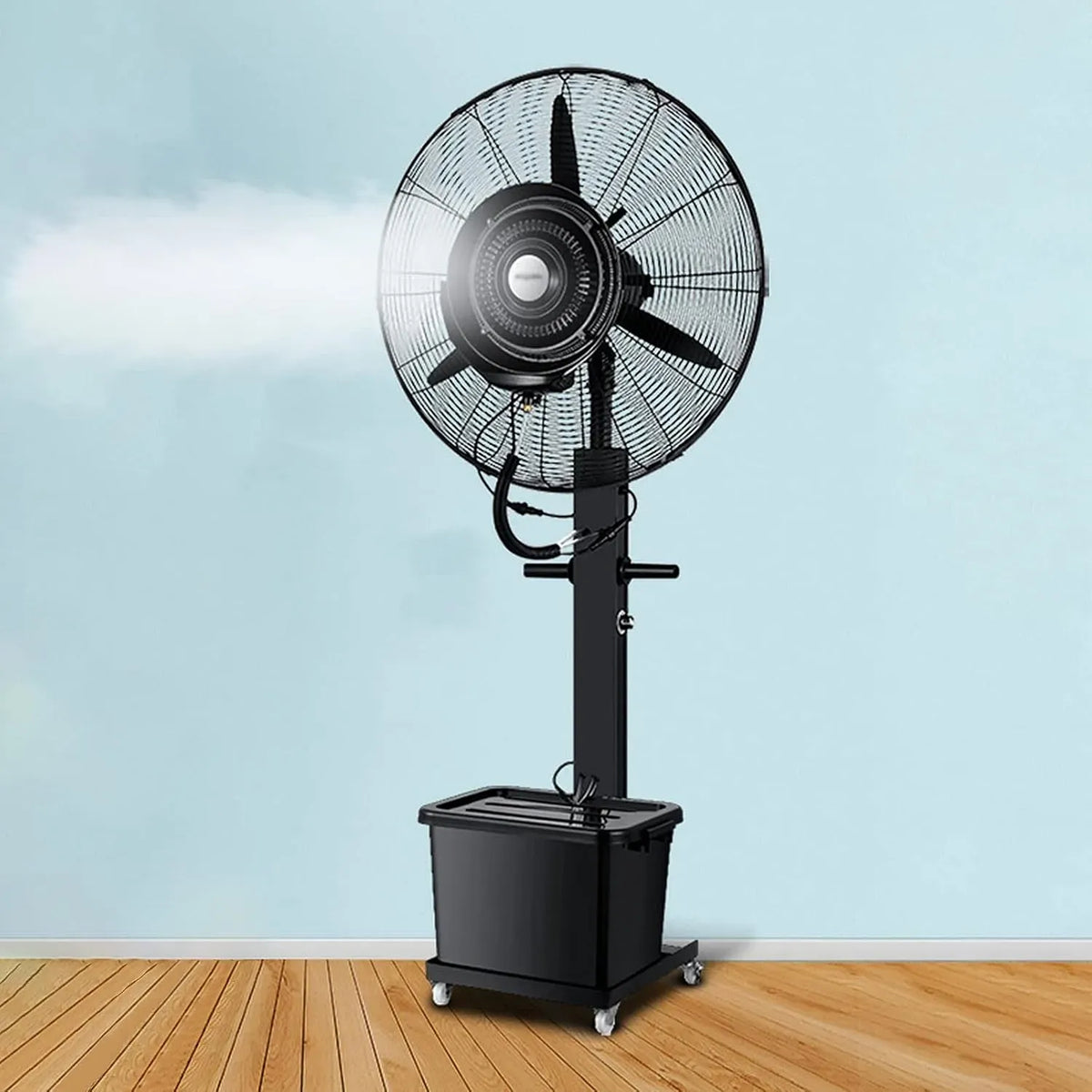 Ventilateur, industriel, grand réservoir, restaurant, restaurant en plein air