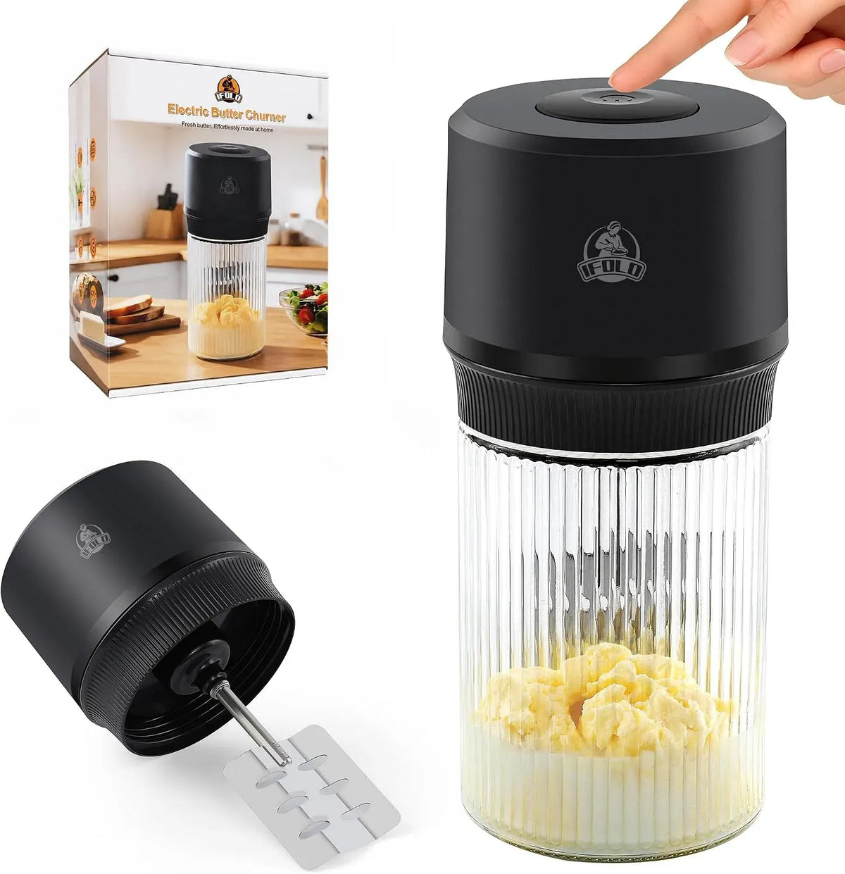 moteur, 963,9 g, tactile, verre, pour des résultats crémeux, IFOLO