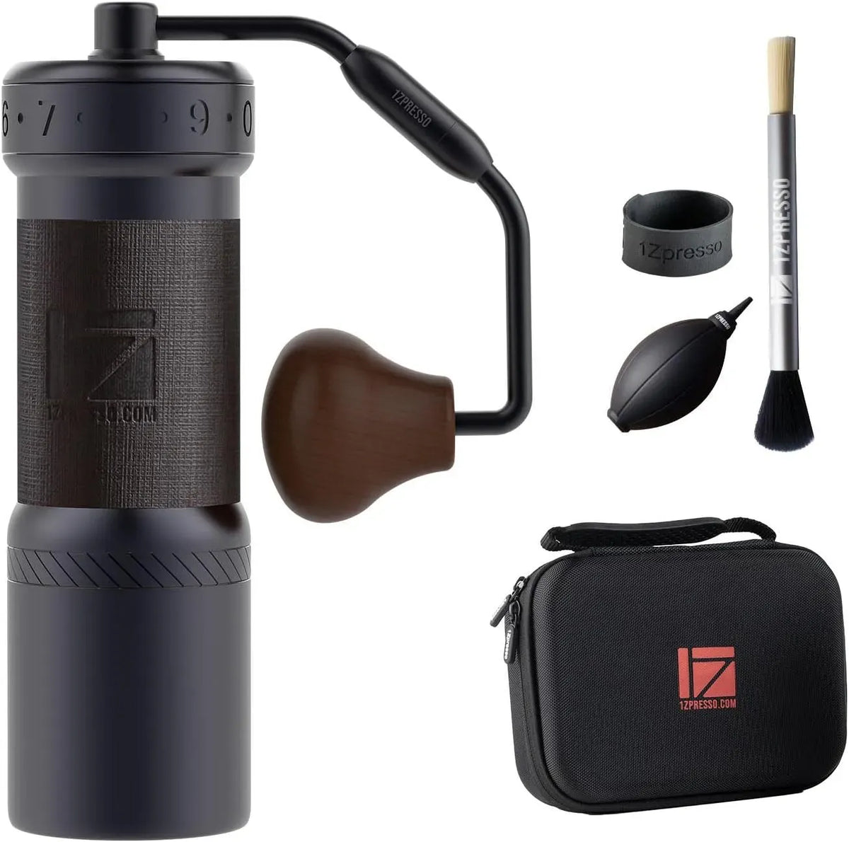 1Zpresso Moulin, broyeur à grains de café, acier inoxydable, gris