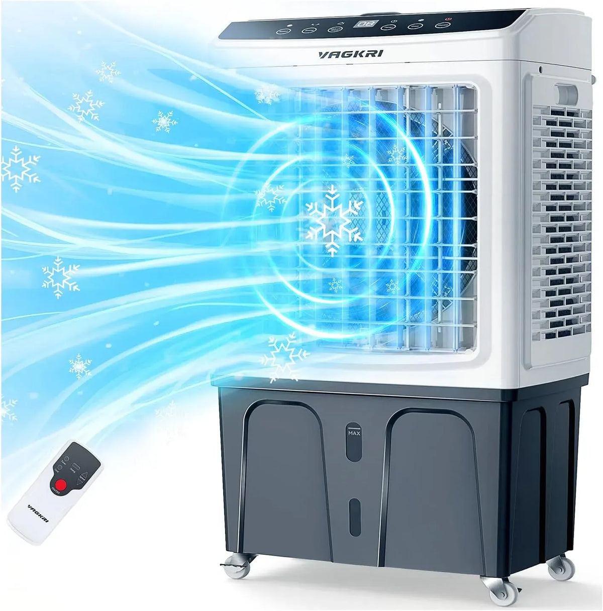 Refroidisseur, 88,9 cm, minuteur, oscillation, 3 modes, VAGKRI