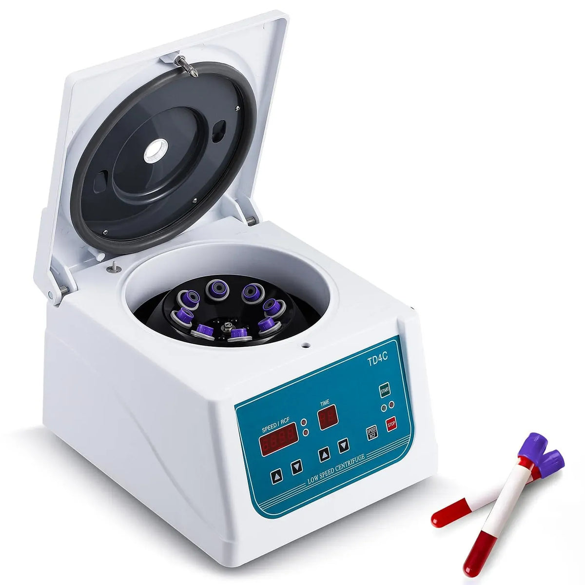 1880xg Affichage LED, Faible Vibration, pour Centrifugeuse Laboratoire Professionnel PRP PRF, 8x15ml, Minuteur 99 min, pour Tubes Vacutainer de 5-10