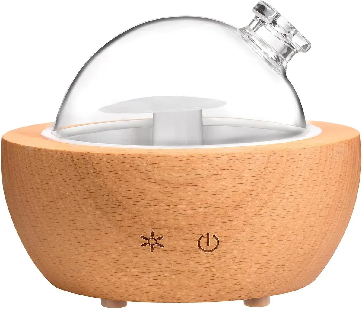 humidificateur, Diffuseur, 200 ML, verre, bois