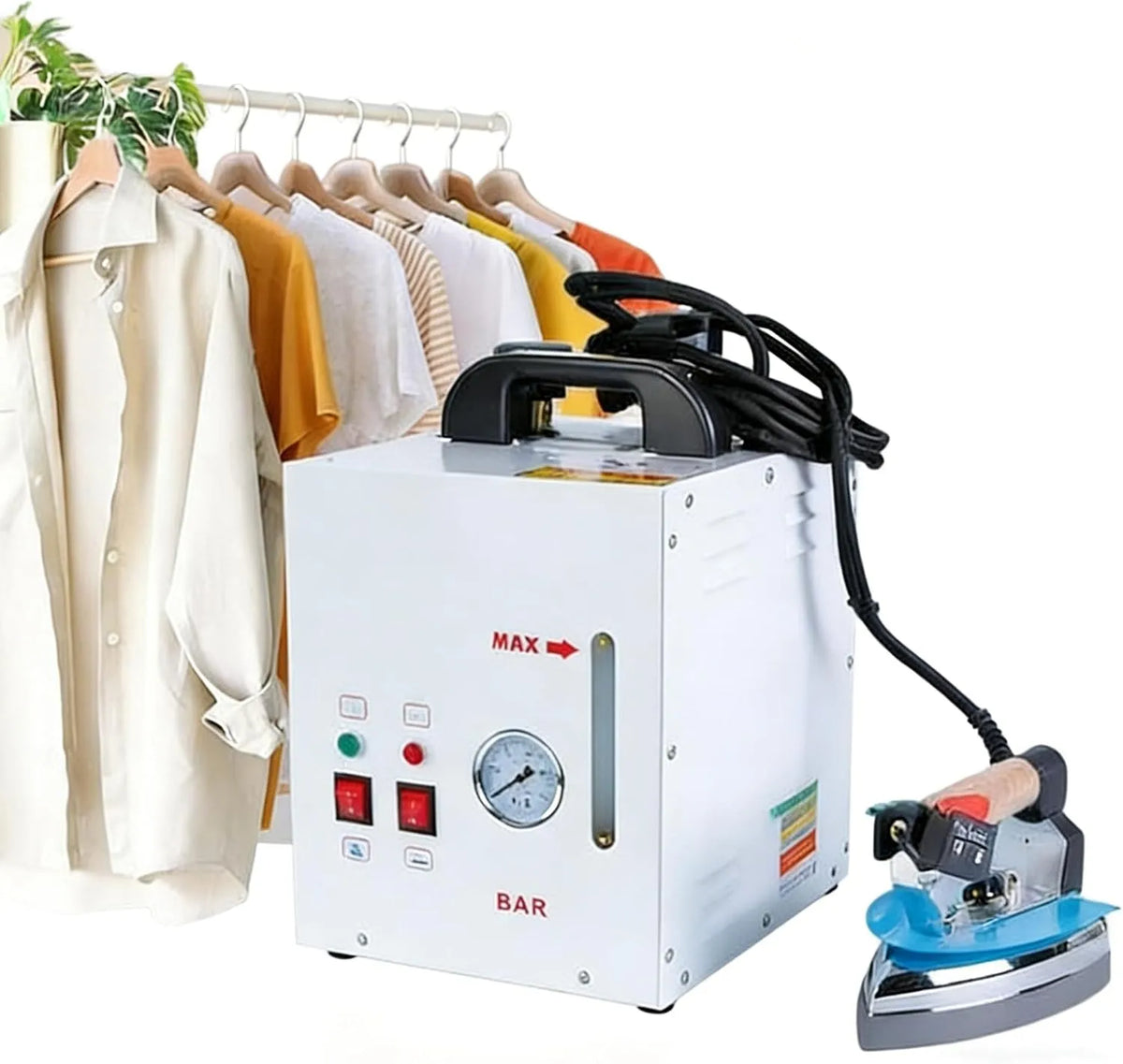 générateur, 4 L, 1600 W, industriel, grand réservoir, vapeur, professionnel, pour usine de vêtements