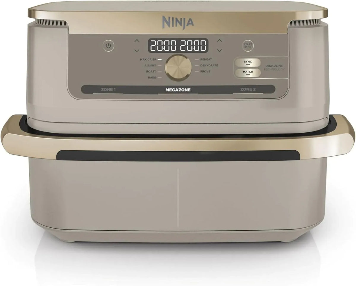 Ninja AF500EUSD 7-en-1 Lave-vaisselle, 10,4 L, amovible, Foodi FlexDrawer Air Fryer 2 Compartiments, Séparateur Amovible Grande Capacité de 10
