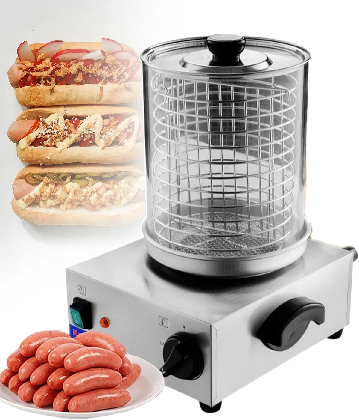Machine À Hot-Dog, gril, restaurant, acier inoxydable, pour Restaurants/Camions De Nourriture Norod