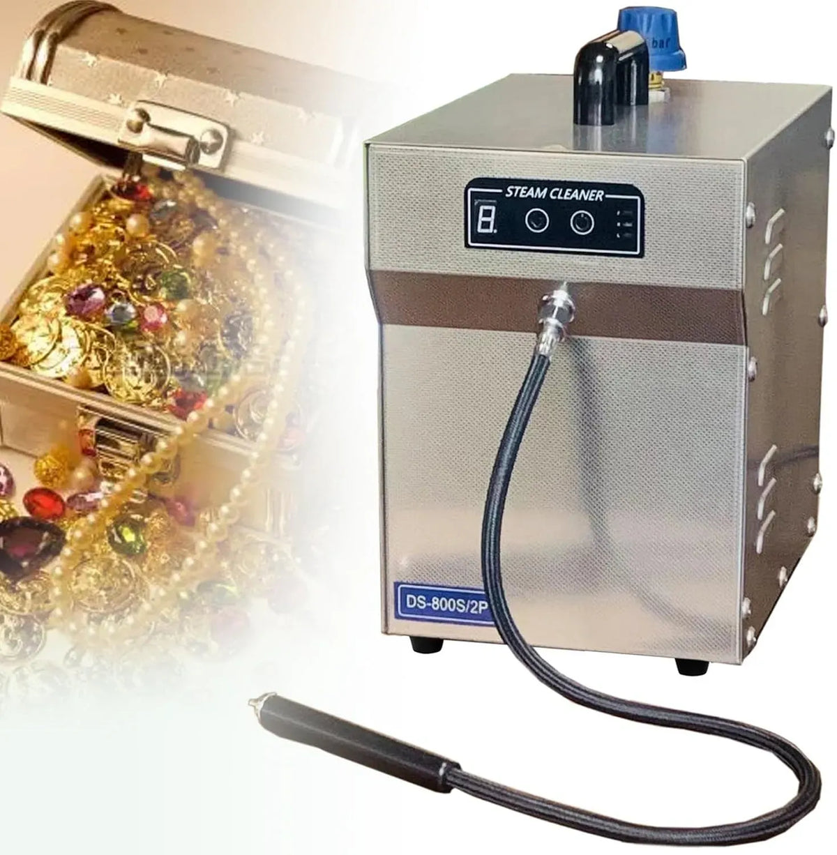 Machine à Vapeur, Nettoyeur, 1300 W, professionnel, pour Bijoux