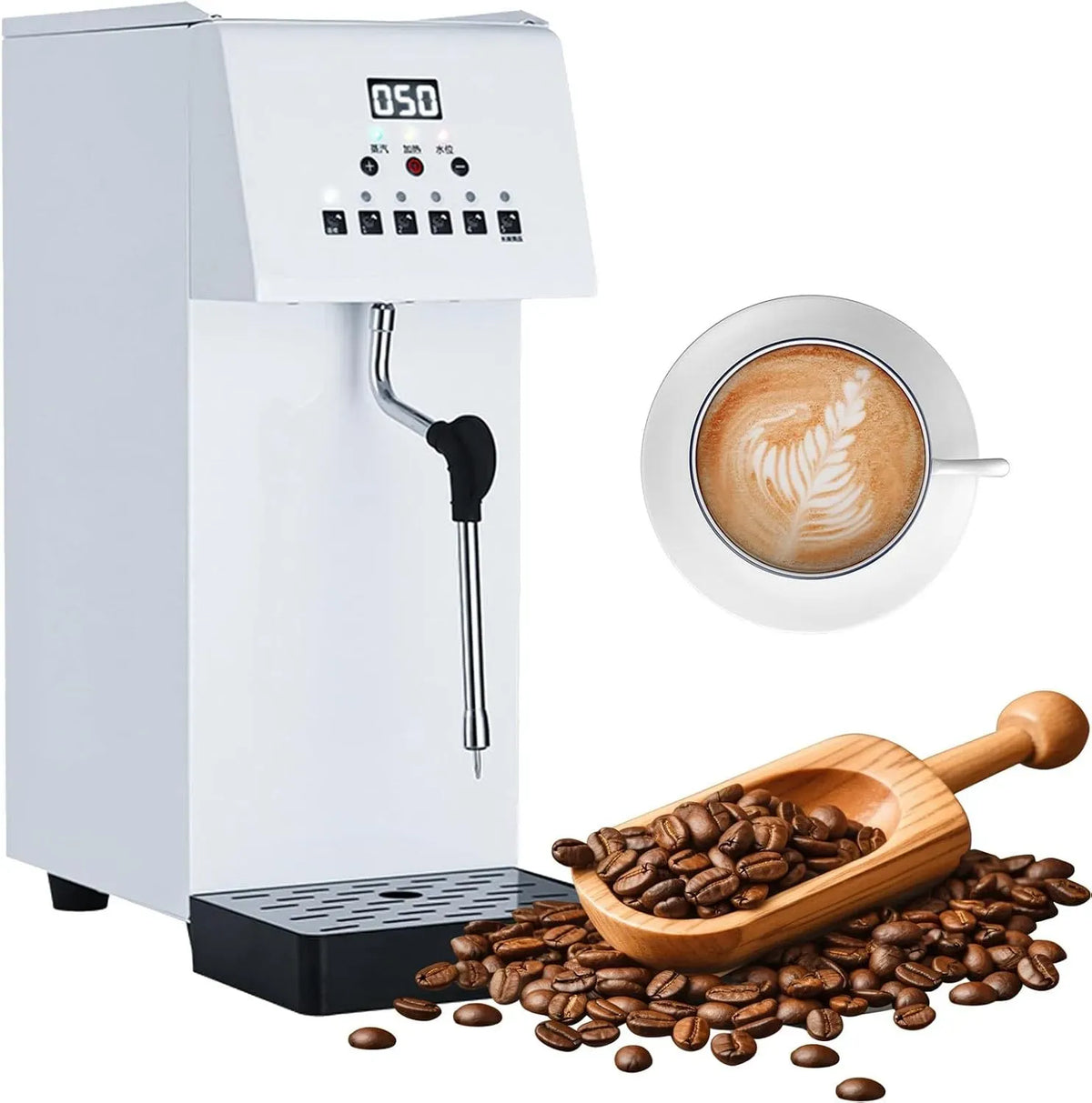 Machine à mousser, Machine à Vapeur, machine à café électrique, 6 L, professionnel, pour thé et café