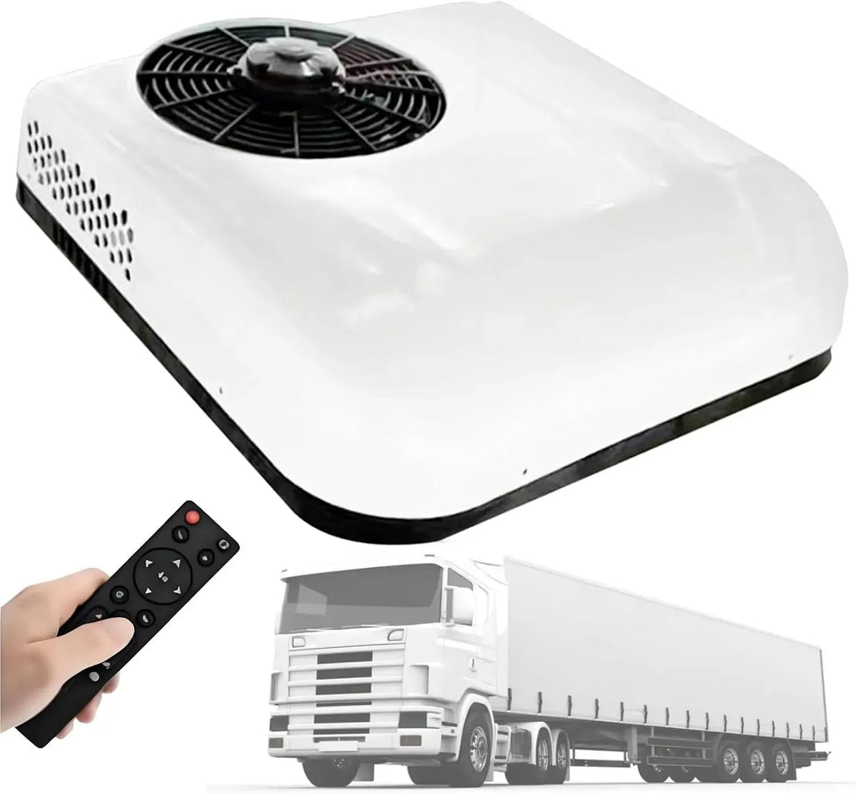 Climatiseur, 12 V, Climatiseur 12V/24V, silencieux, camping, Refroidissement Rapide et Silencieux 24V, de Toit pour Camping-Car