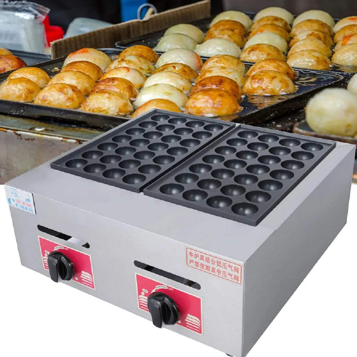 Machine à takoyaki, professionnel, restaurant, revêtement antiadhésif, pour Restaurant