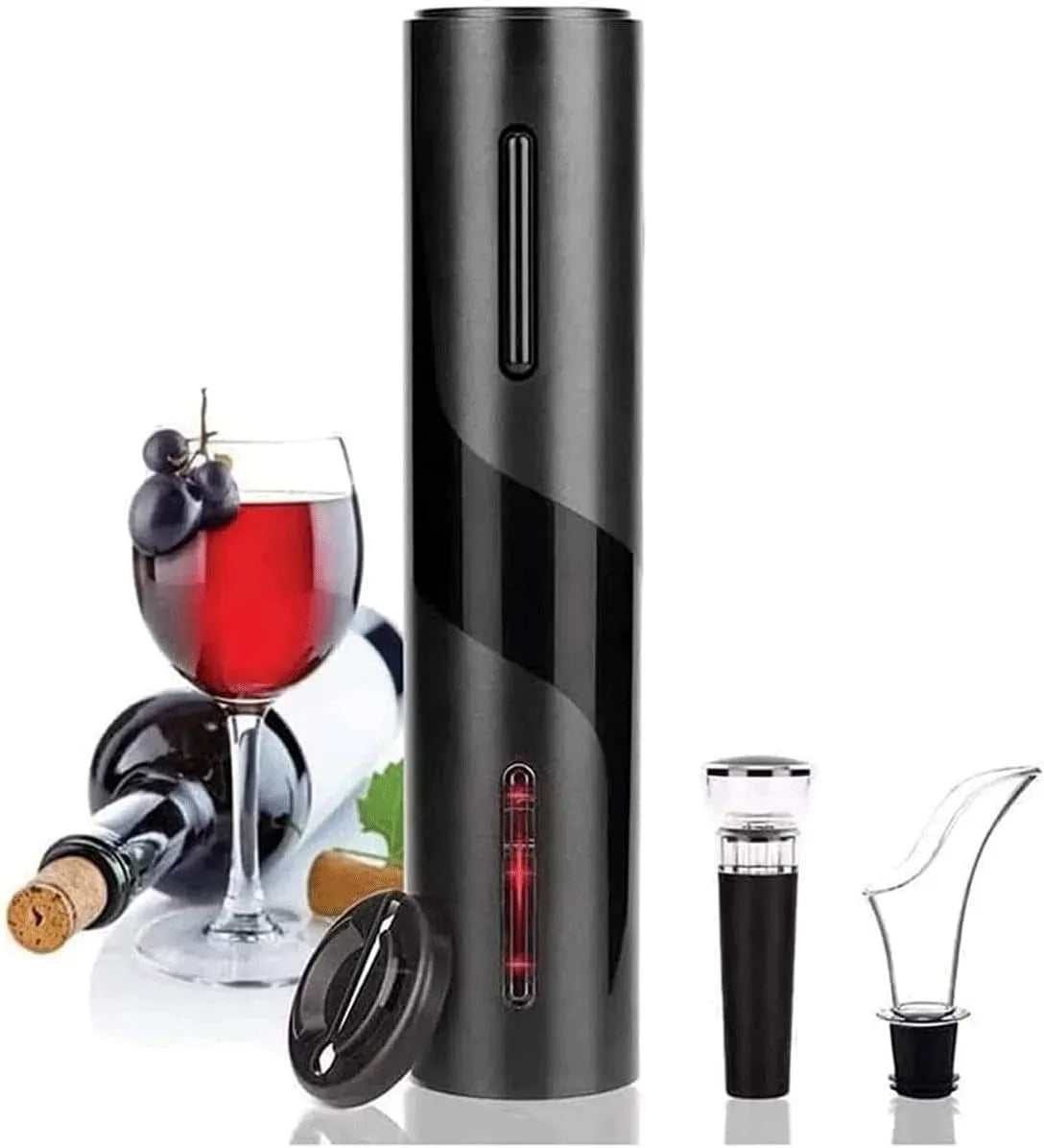 Tire-bouchon électrique, Ouvre-bouteilles de vin à piles équipé de coupe-capsule