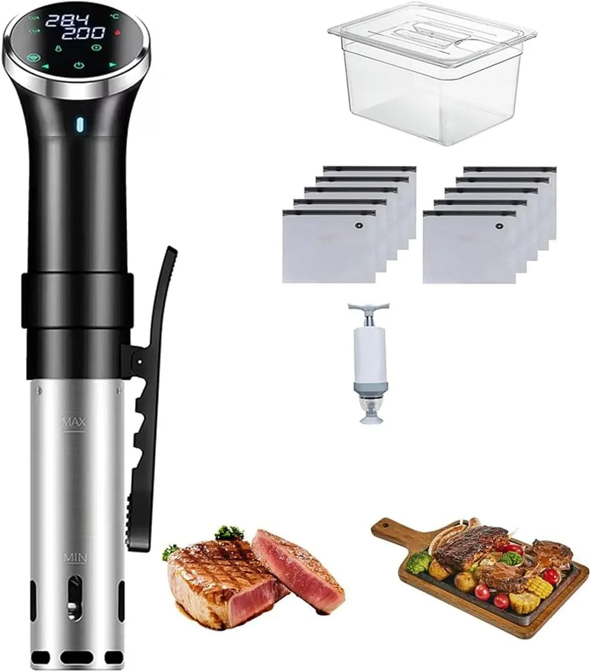 Radiateur électrique, 6 L, grand réservoir, Pompe à Vide et réservoir d;Eau de 6 L