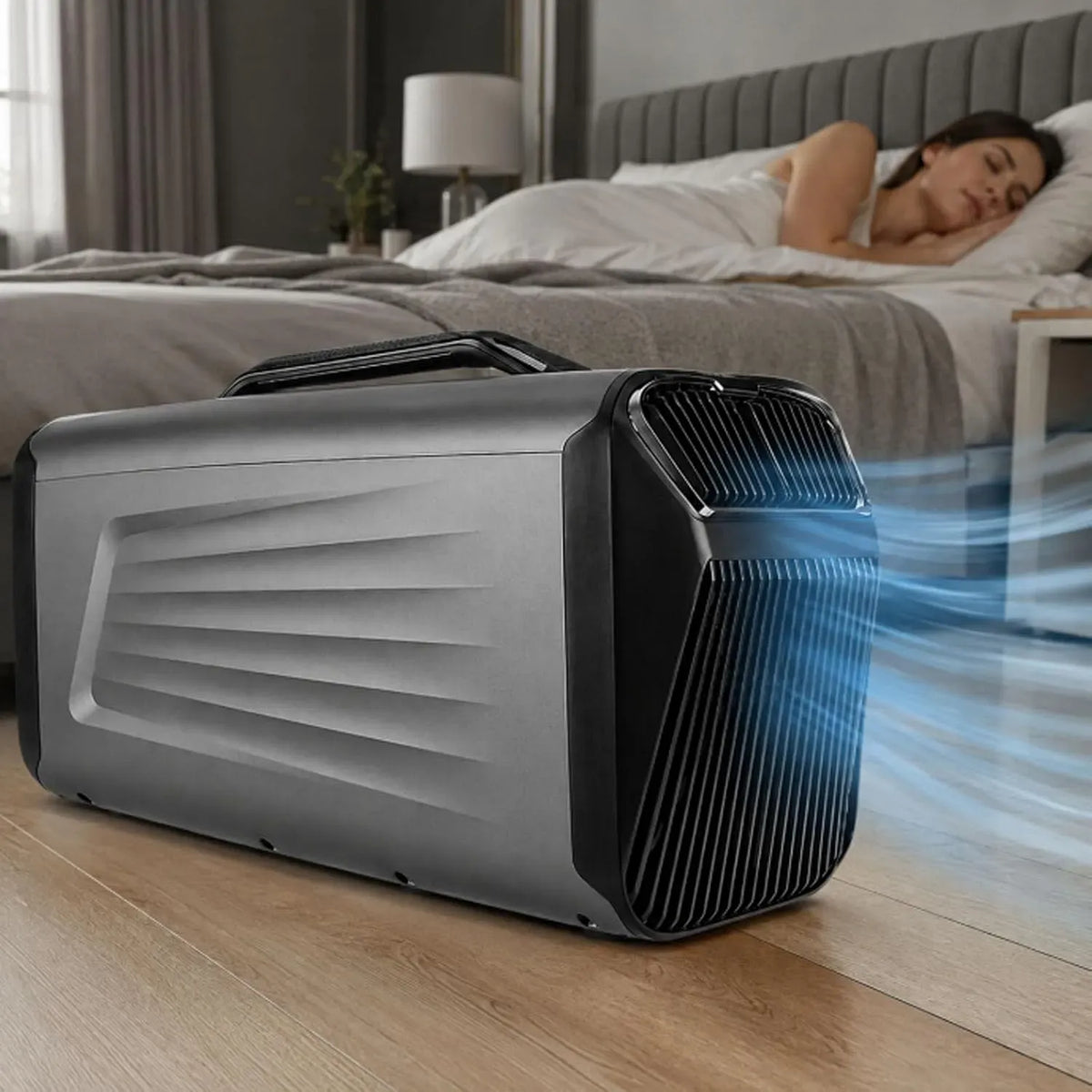 Climatiseur 4-En-1 5200Btu, 400 W, 50 dB, portable, silencieux, noir, De Avec Mode Nuit Silencieux