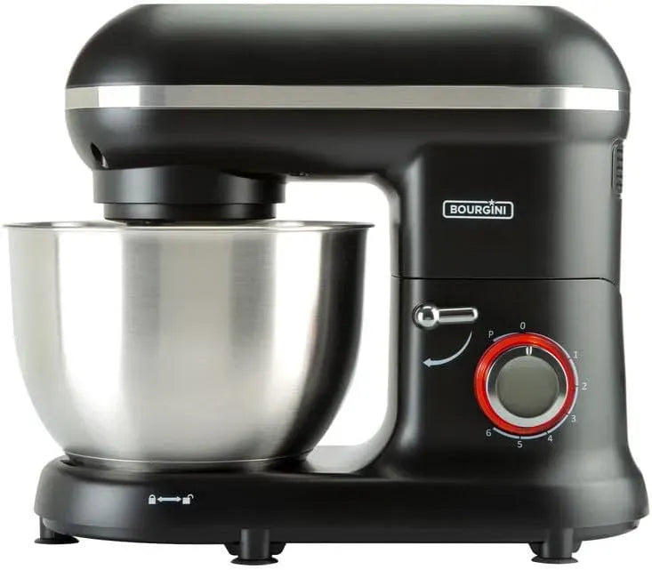 Robot de cuisine, 4,5 L, 1300 W, noir, machine de cuisine, Classic Kitchen Chef Robot de cuisine avec capacité de 4,5 l