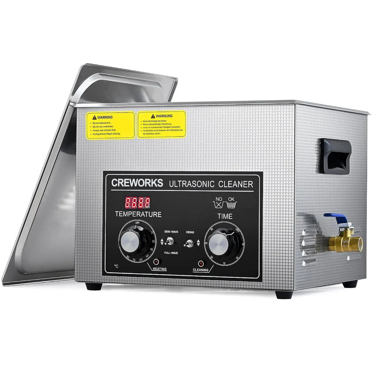 Radiateur électrique, 15 L, 360 W, 300 W, CREWORKS, minuteur, professionnel