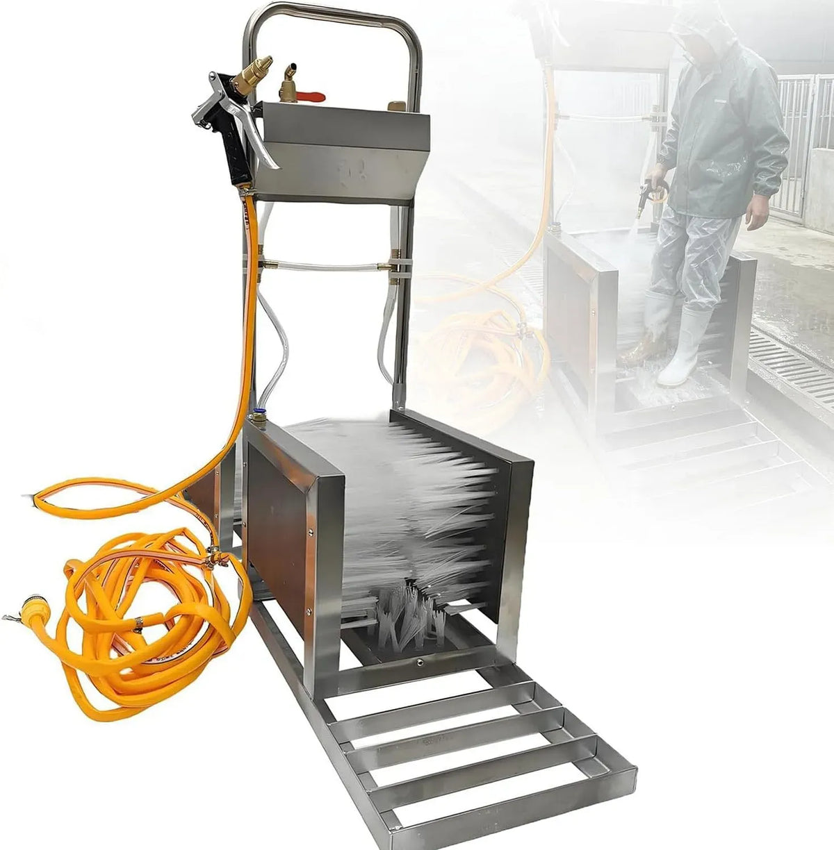 Lave-linge, acier inoxydable, Nettoyeur De Bottes Multifonctionnel en Acier Inoxydable