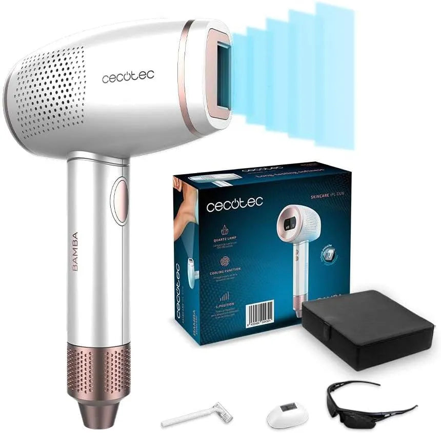 Cecotec appareil d'épilation électrique pour femme, Épilateur, écran LCD, 2 modes