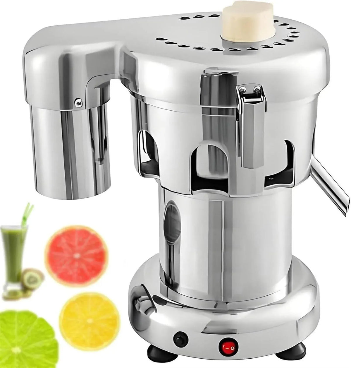 Extracteur de jus, 370 W, professionnel, restaurant, acier inoxydable, Presse-Agrumes à Froid en Acier Inoxydable pour Bars à Jus