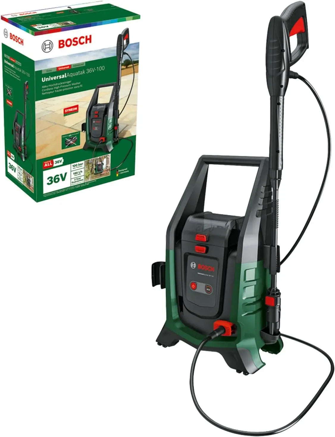 Bosch 36V-100 Nettoyeur, 36 V, extérieur, sans fil, pour le nettoyage à la maison ou à l'extérieur