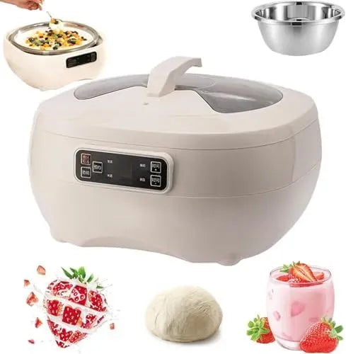 Machine de fermentation, 8 L, minuteur, acier inoxydable, pour yaourt