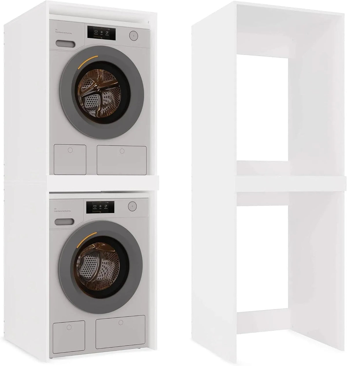 Lave-linge, 64x64x180 cm, CDF, blanc, machine à laver le linge