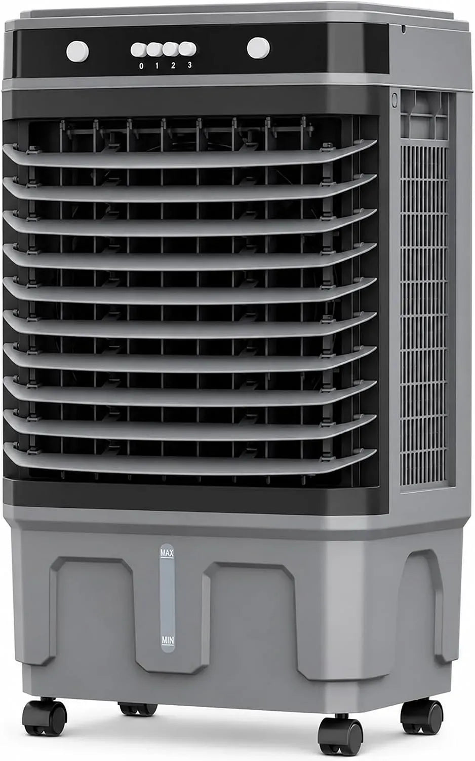 Rafraîchisseur d'air, 40 L, roulettes de déplacement, 3 vitesses, oscillation, 120° Oscillation, Refroidisseur d'air Évaporatif 40L