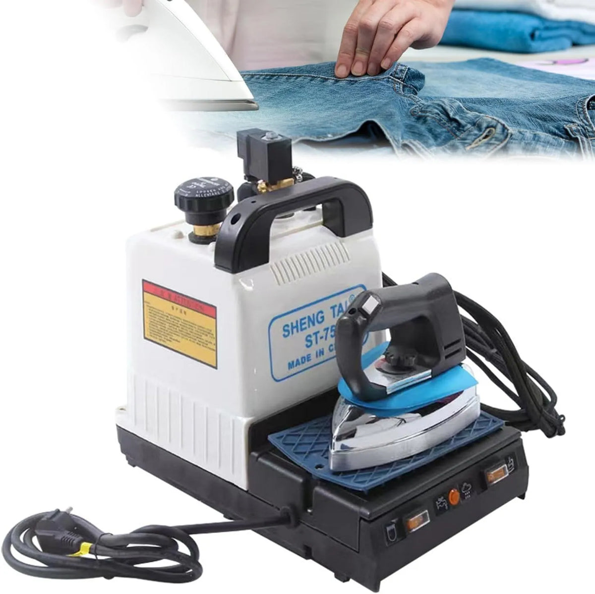 Conception Anti-Goutte pour Un Repassage Intensif Et Régulier en Blanchisserie Et Atelier De Couture, Système De Repassage Vapeur Professionnel 1600 W