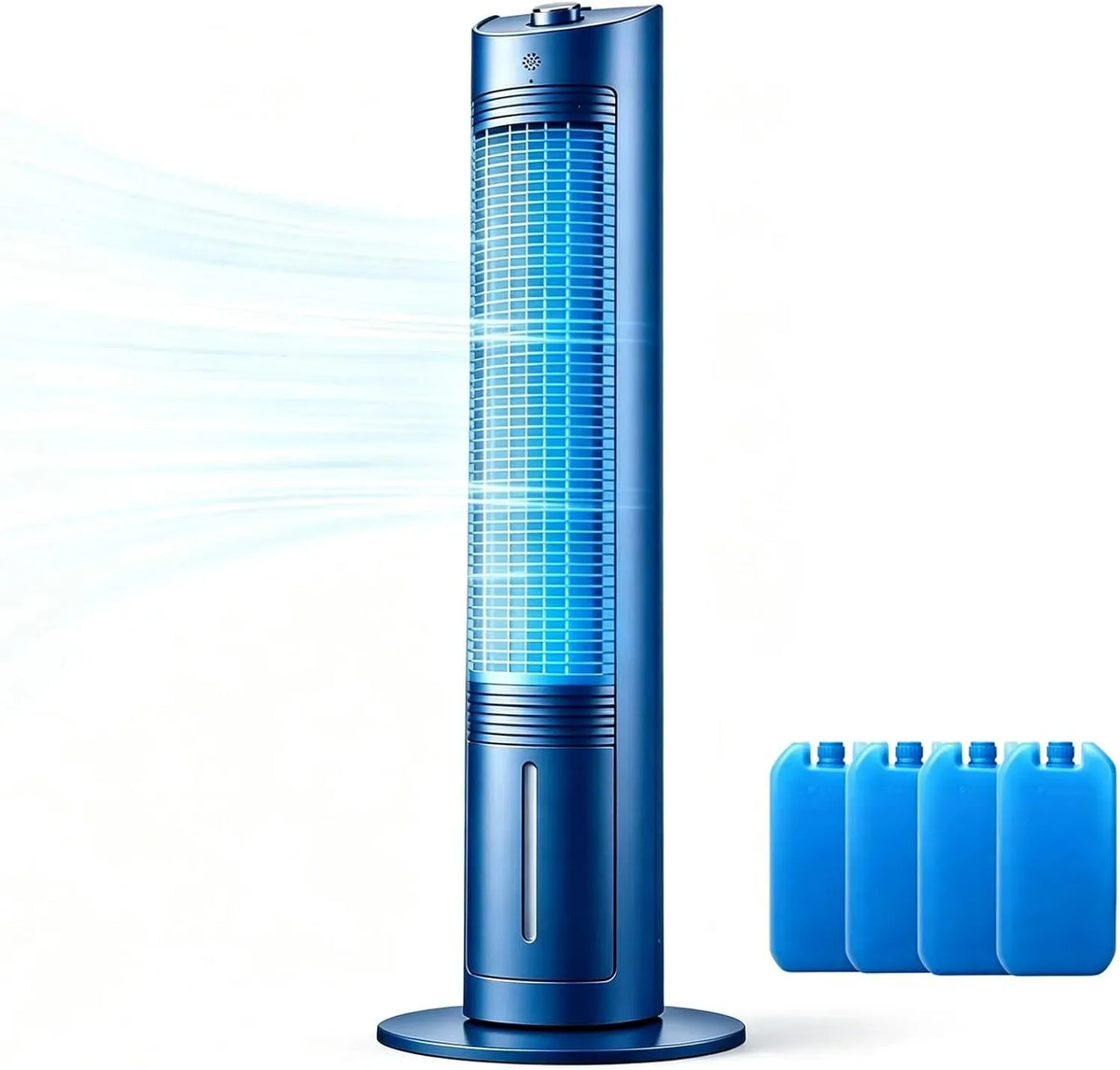 Rafraîchisseur d'air, 3.6 L, grand réservoir, amovible