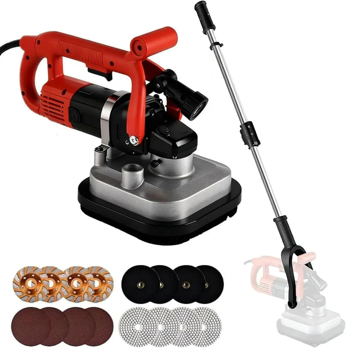 Moteur, 3600 W, éclairage LED, acier inoxydable, 6 Vitesses