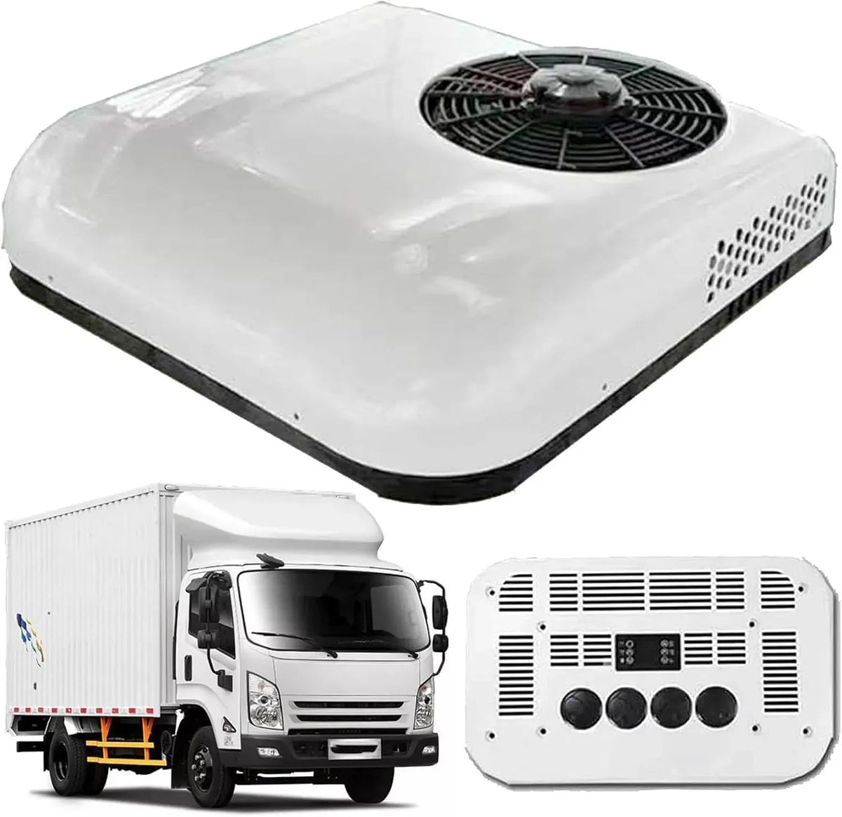 Climatiseur, 12 V, Climatisation 12V/24V 12V-White, portable, camping, blanc, Camping-Car, Léger et Portable, Toit DC