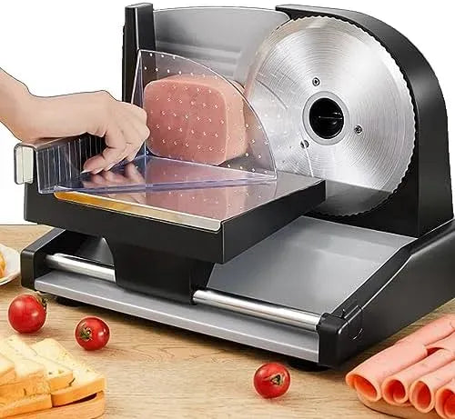Trancheuse électrique Professionnelle, 200 W équipé de Lames Amovibles de 19 mm pour Une Utilisation Domestique, Le from, épaisseur réglable de 1 à 15