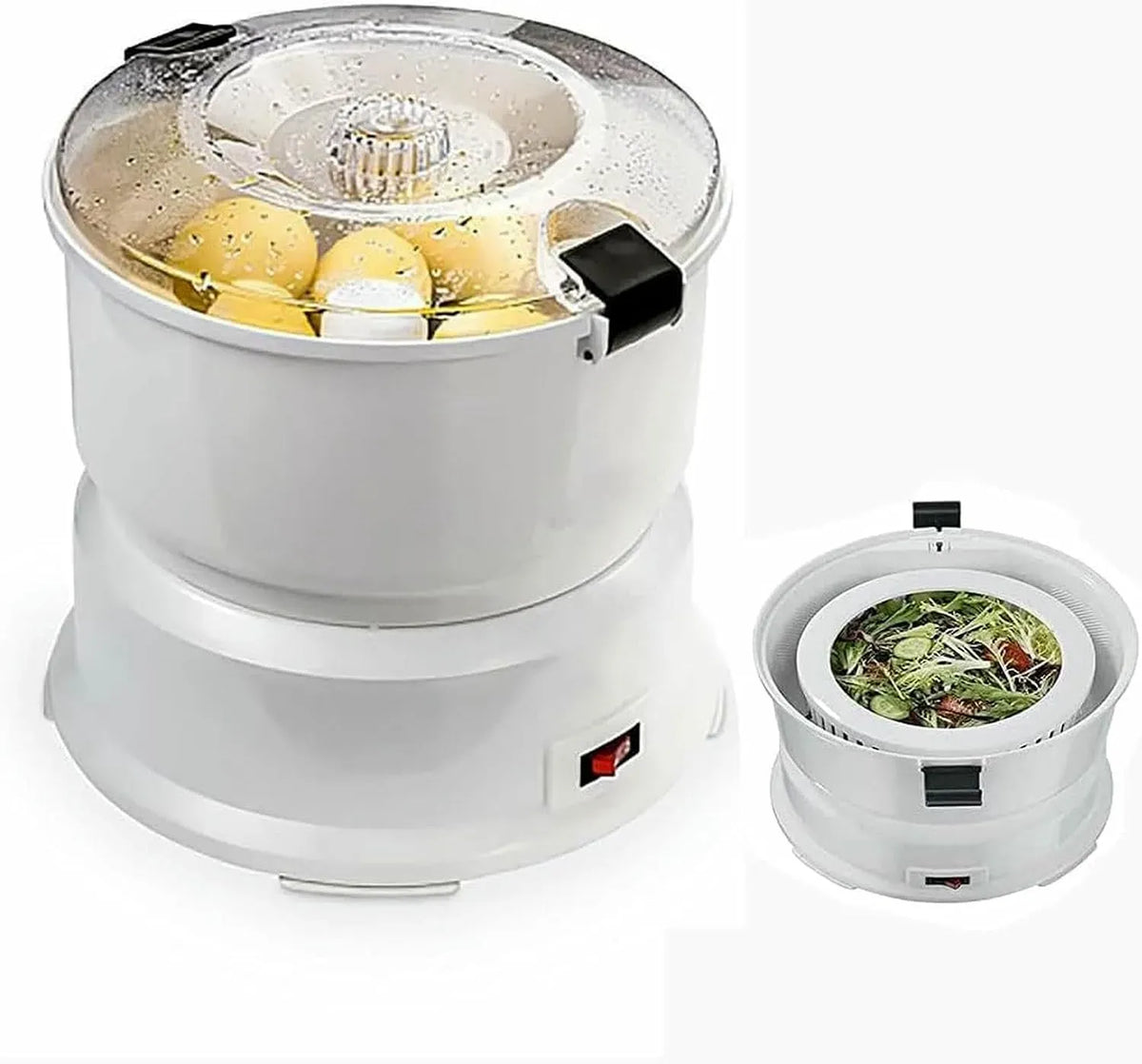 Éplucheuse à pommes de terre, déshydrateur fruits et légumes, pour totalement automatique, Éplucheur de pommes terre avec 6 lames, épluche jusqu'à 1