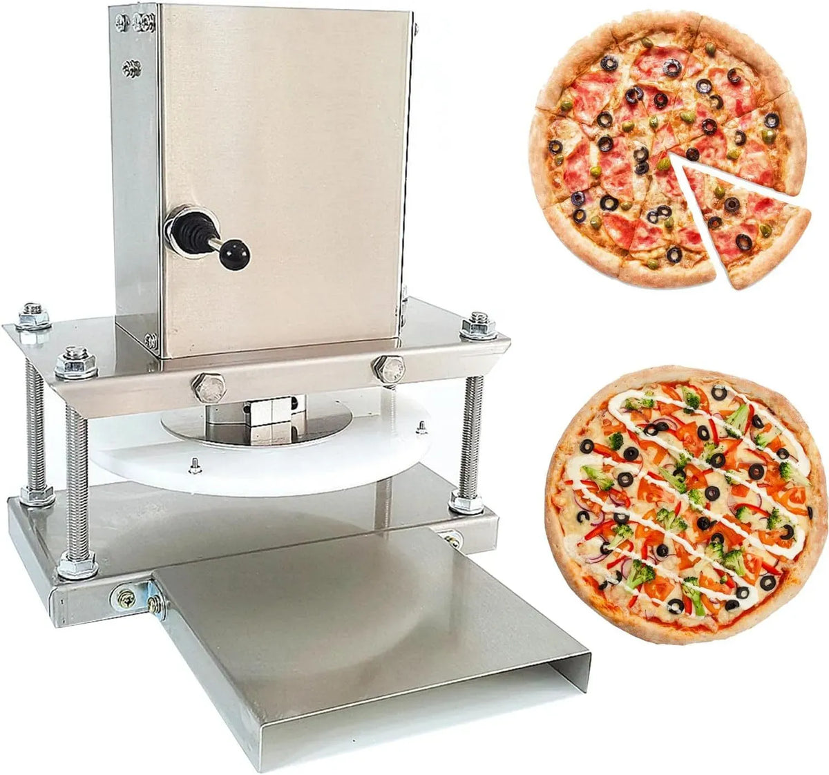 Machine, 25cm, 25 cm, pizza, pâtisserie, professionnel, pour Tartes Tortillas Pains Pizzerias Boulangeries 25cm