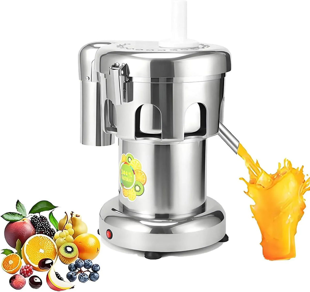 Extracteur de jus A2000, industriel, professionnel, fonte, acier inoxydable
