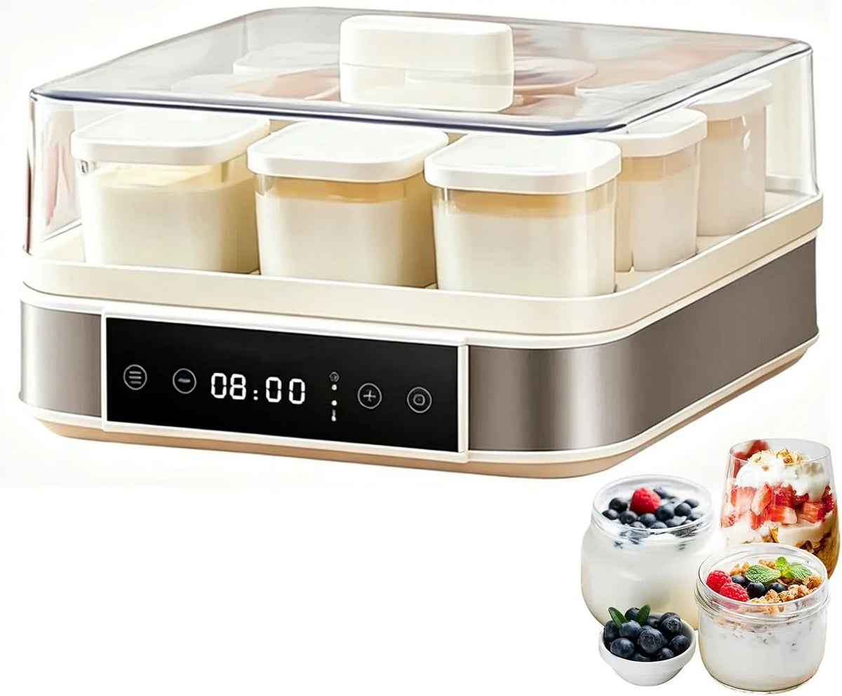 Machine, 40 W, 170 ml, minuteur, verre, pour Yaourt Grec Et Vin De Riz