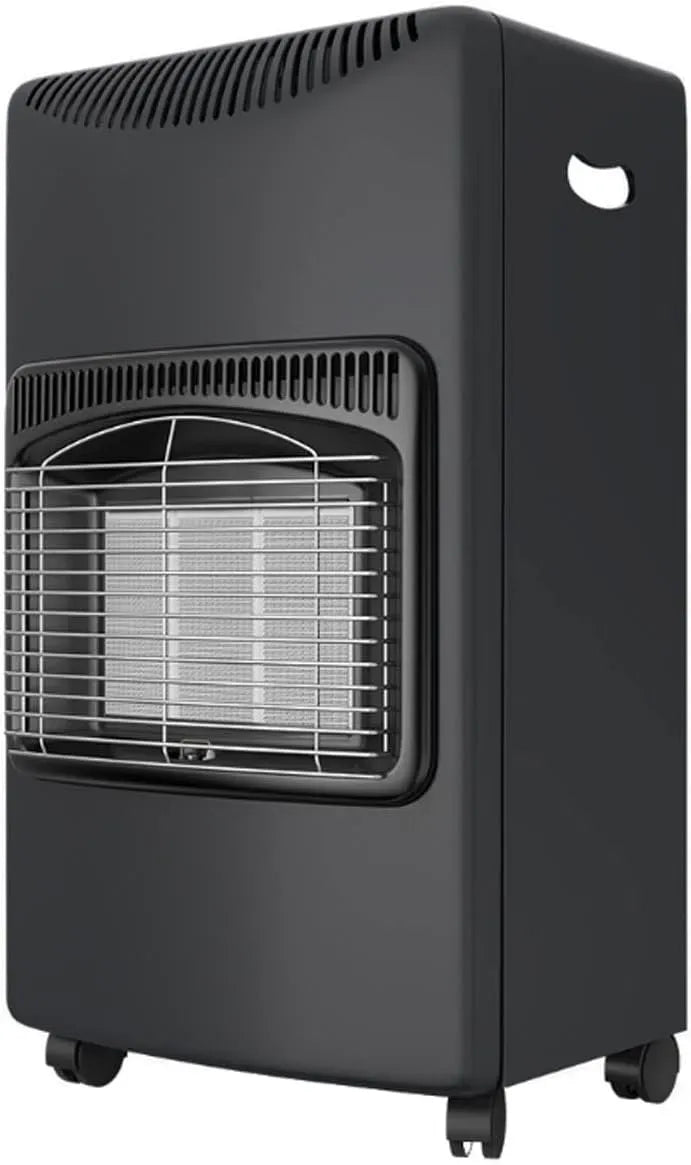 Ustensile de cuisson, 4200 W, roulettes de déplacement, 3 niveaux, gris, Chauffage d'Appoint Céramique 3 Niveaux, Allumage Piezo & Sécurité ODS, 120