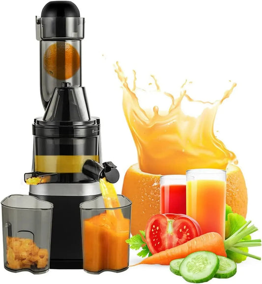 Extracteur de jus, professionnel, presse-agrumes et extracteur, Extracteur de jus de fruits et légumes à vis sans fin électrique 45 tr/min