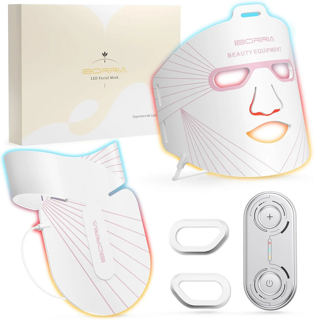 Cou et Décolletage, Masque Facial LED pour Visage