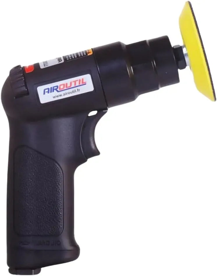 Reprises, Mini Polisseuse Pneumatique, 74,2 DB, Mini Lustreuse Revolver Pneumatique Plateau Ø75 mm Auto-Agrippant, Polisseuse sans Fil Silencieuse