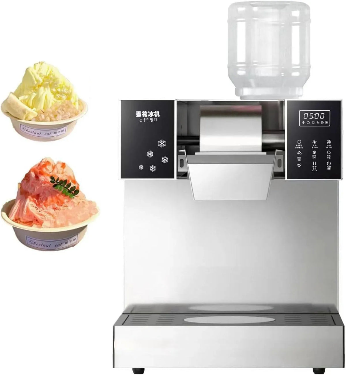 Machine à glaçons, professionnel, acier inoxydable, Machine à Glace pilée en Acier Inoxydable, 60 kg