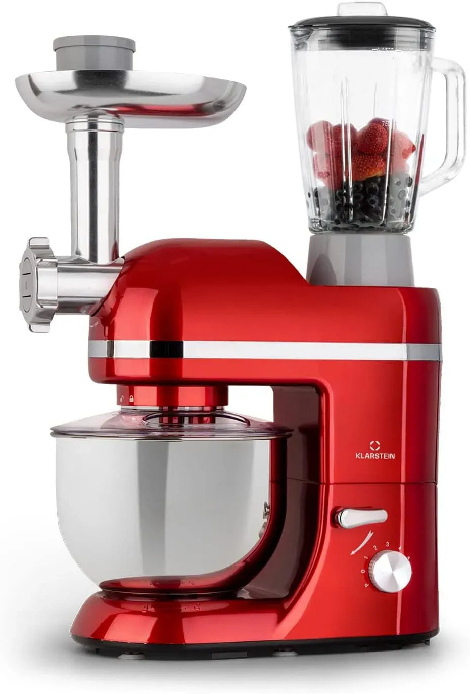 Klarstein Blender, 1800 W, Robot Cuisine 1800W, Bol, 6 Vitesses, 1.5 L