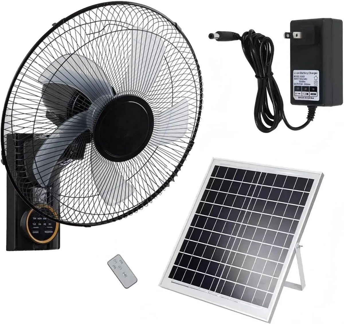Ventilateur, extérieur, 3 vitesses, camping, Pour Chambre Camping Jardin Maison, 5 Pales 3 Vitesses Oscillant 90°