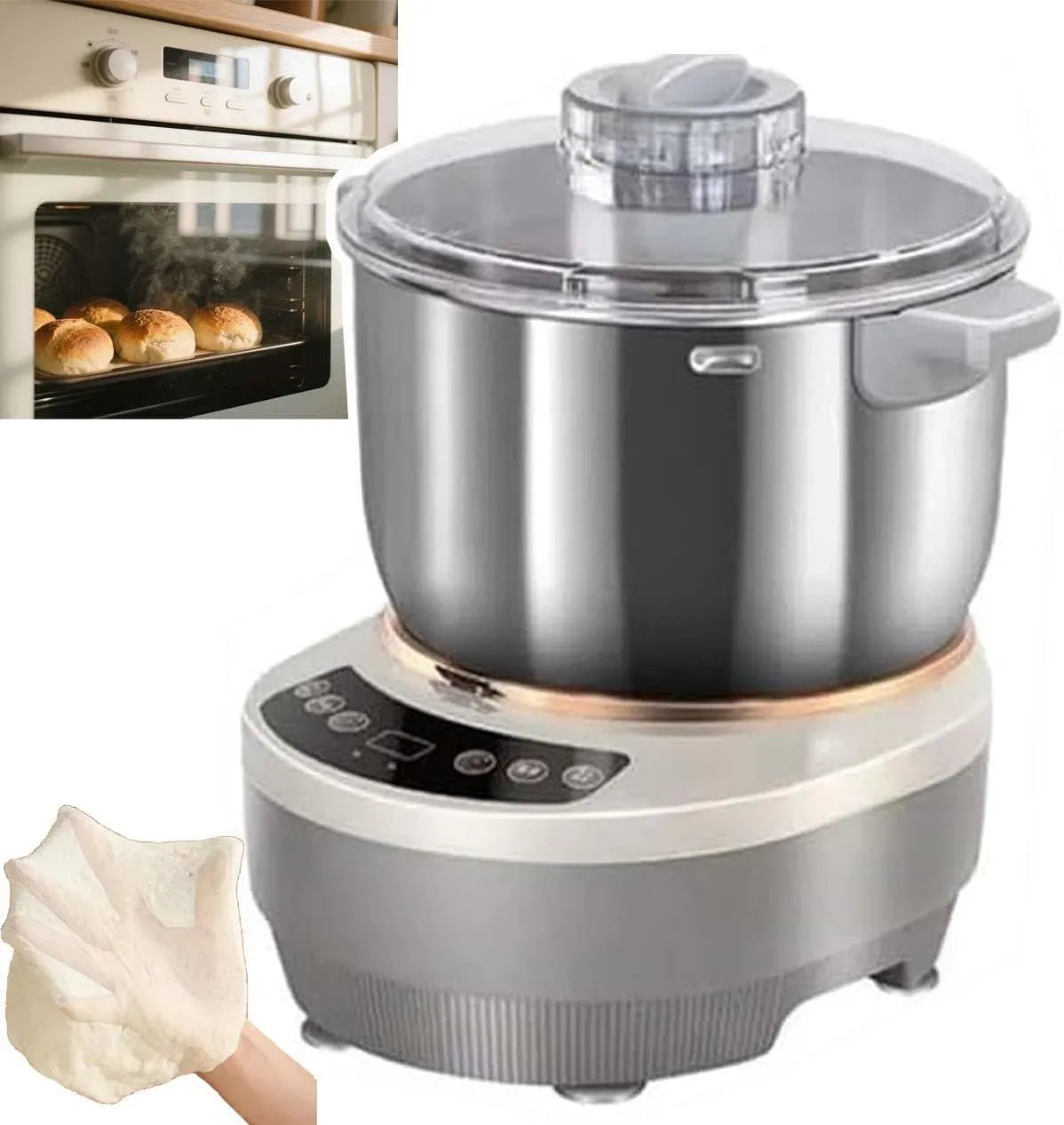 5L/7L moteur, 7 L, 200 W, 5 L, pizza, professionnel, acier inoxydable, pour pain, Pétrin