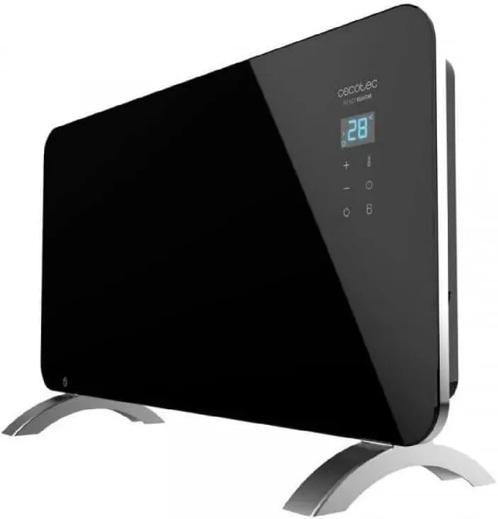 Cecotec Minuterie, Contrôle par WiFi, Convecteur en Verre Ready Warm 6720 Crystal Connection, 1500 W, IP24, Thermostat Réglable, Pieds, Silencieux