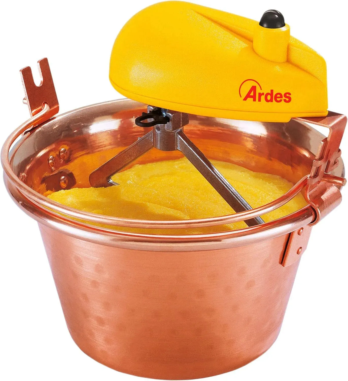 AR24AM80 Moteur, 28cm, Ø 28 cm, Chaudron en Cuivre Diamètre 28cm Mélangeur Polenta Confiture