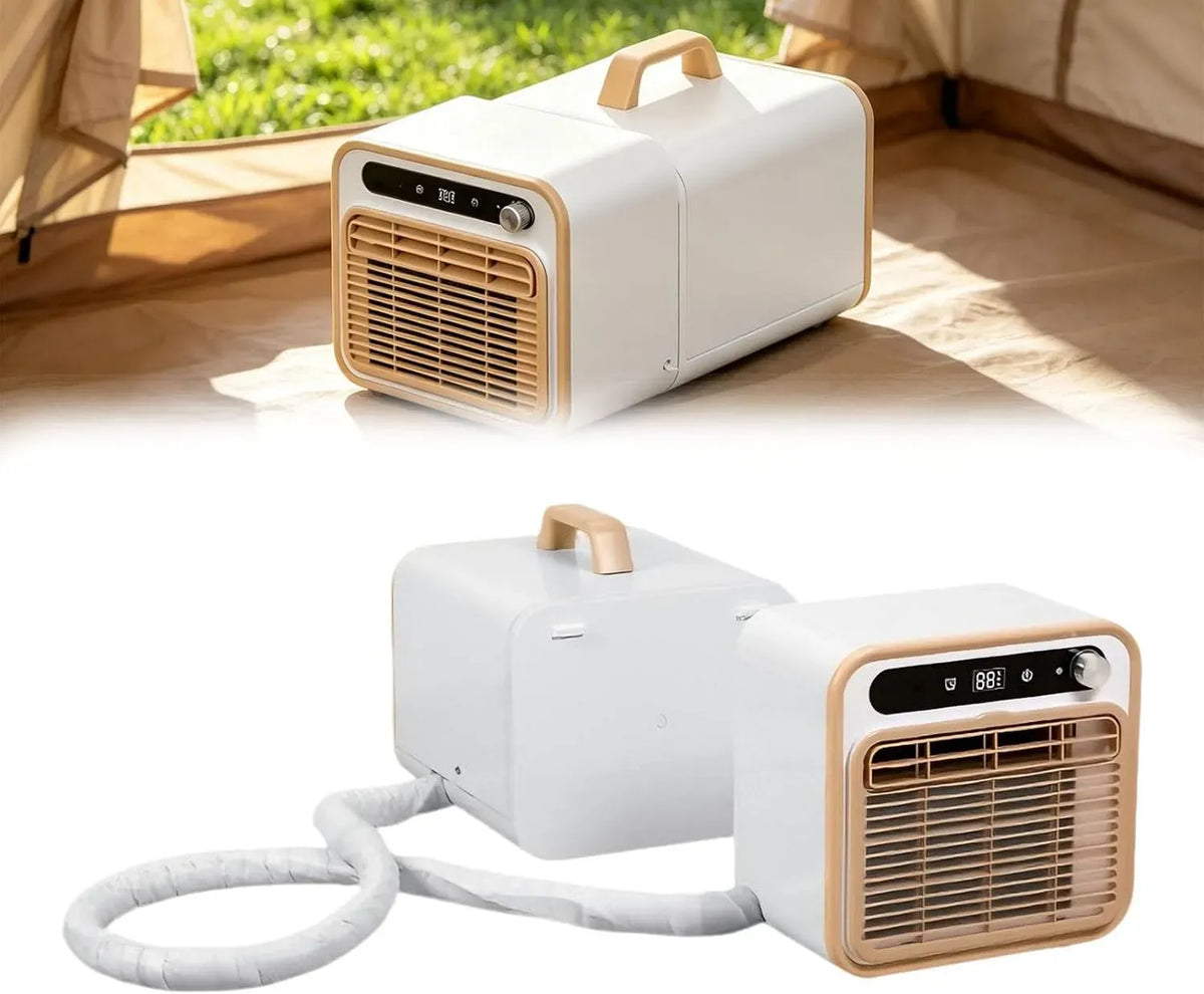 Climatiseur 1m/1.5m/2m, 40 dB, portable, tactile, silencieux, Mini Refroidissement Silencieux 40dB avec Tuyau Optionnel, Télécommande Tactile Maison